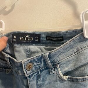Hollister Light Blue Ripped Skinny Jeans